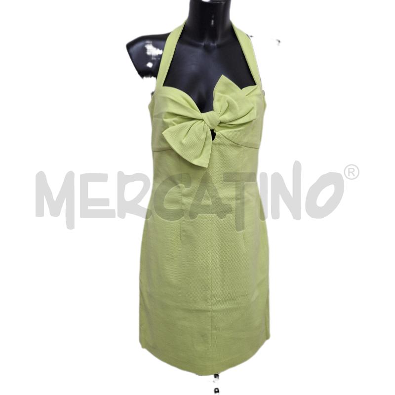 VESTITO DONNA LUISA SPAGNOLI VERDE LIME FIOCCO | Mercatino dell'Usato Ottaviano 1