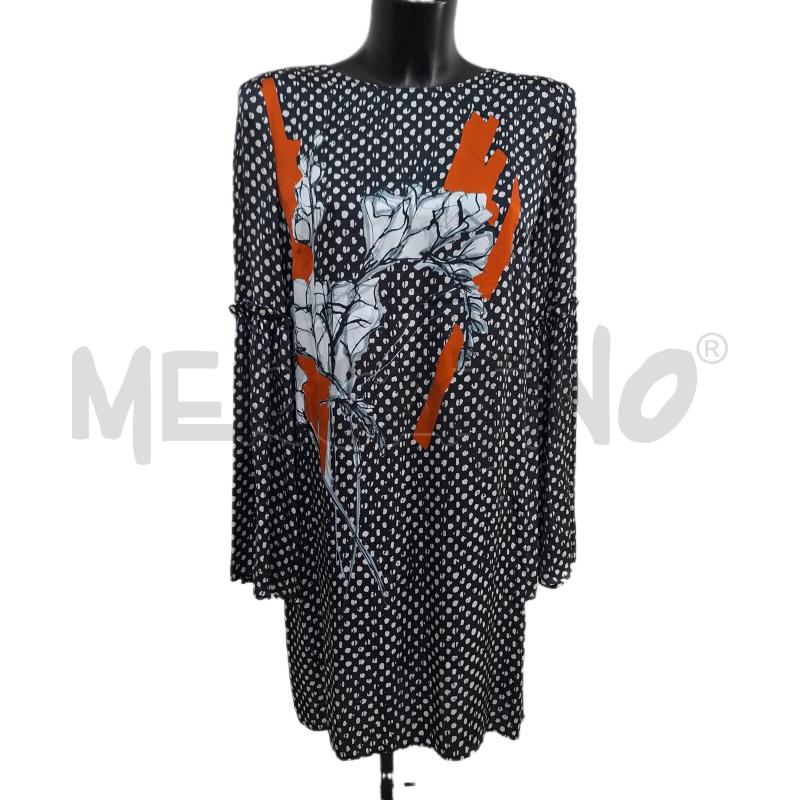 VESTITO DONNA MANILA GRACE NERO POIS FIORI NOETI | Mercatino dell'Usato Ottaviano 1