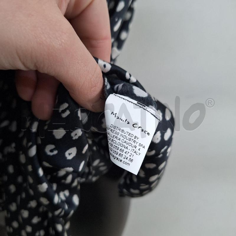 VESTITO DONNA MANILA GRACE NERO POIS FIORI NOETI | Mercatino dell'Usato Ottaviano 3
