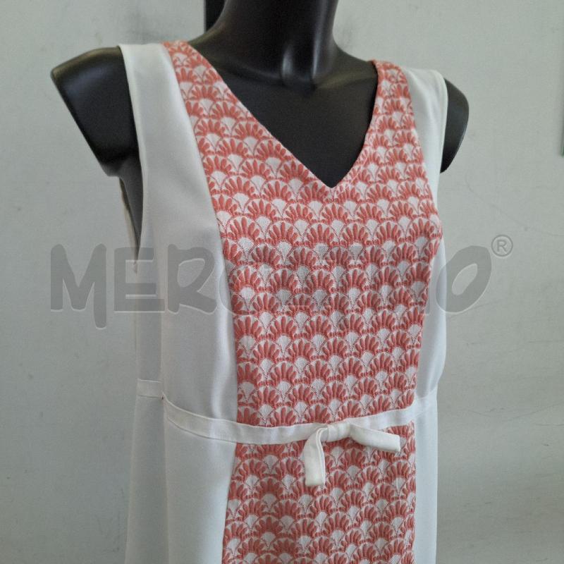VESTITO DONNA MARELLA BIANCO ROSA FANTASIA | Mercatino dell'Usato Ottaviano 2