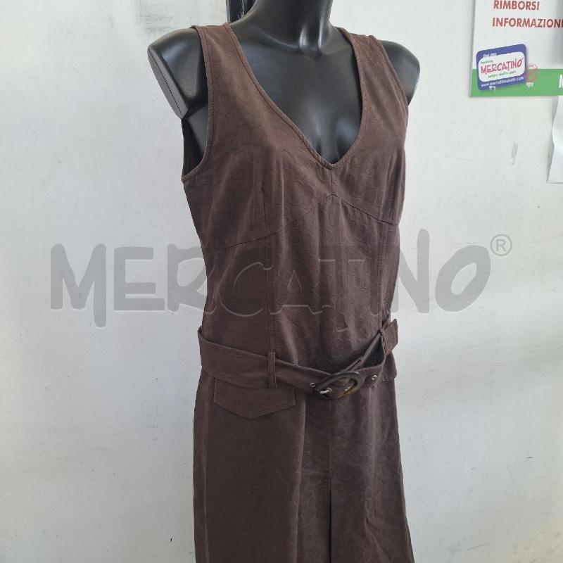 VESTITO DONNA MARELLA MARRONE CERCHI CINTURA | Mercatino dell'Usato Ottaviano 2