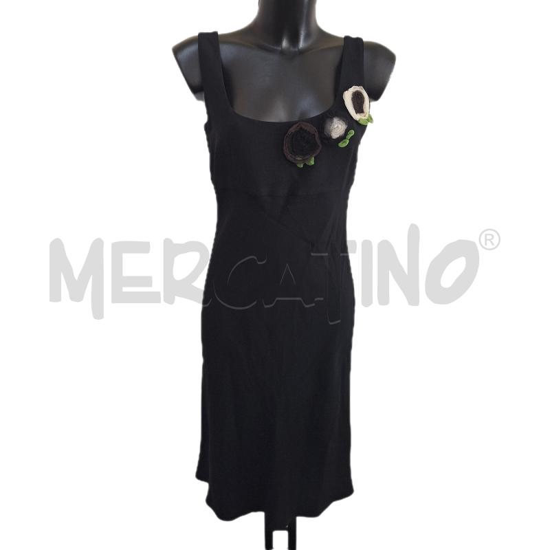 VESTITO DONNA MARELLA NERO APPLICAZIONI | Mercatino dell'Usato Ottaviano 1