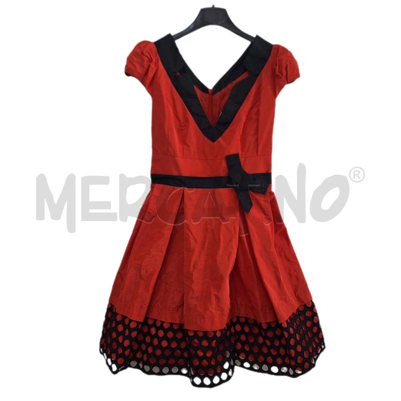 VESTITO DONNA MARIAGRAZIA SEVERI ROSSO NERO | Mercatino dell'Usato Ottaviano 1
