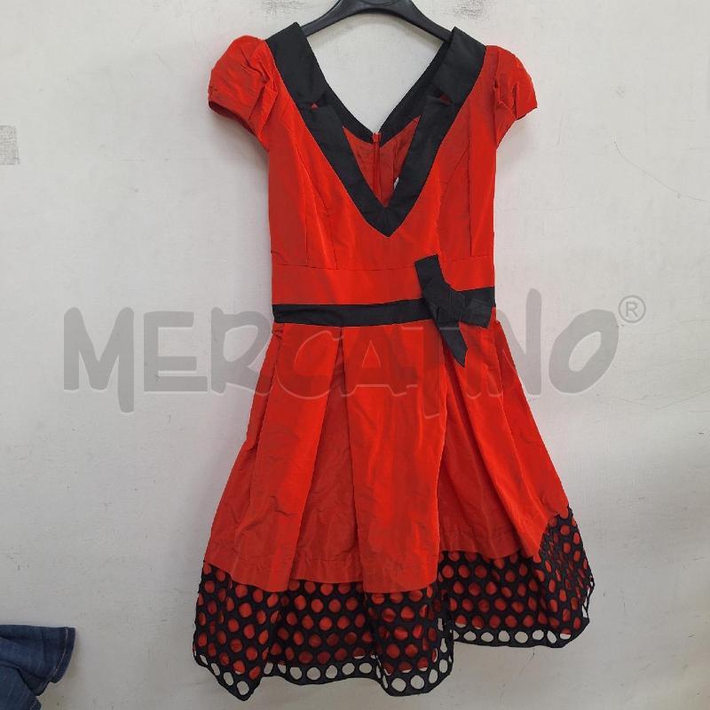 VESTITO DONNA MARIAGRAZIA SEVERI ROSSO NERO | Mercatino dell'Usato Ottaviano 2