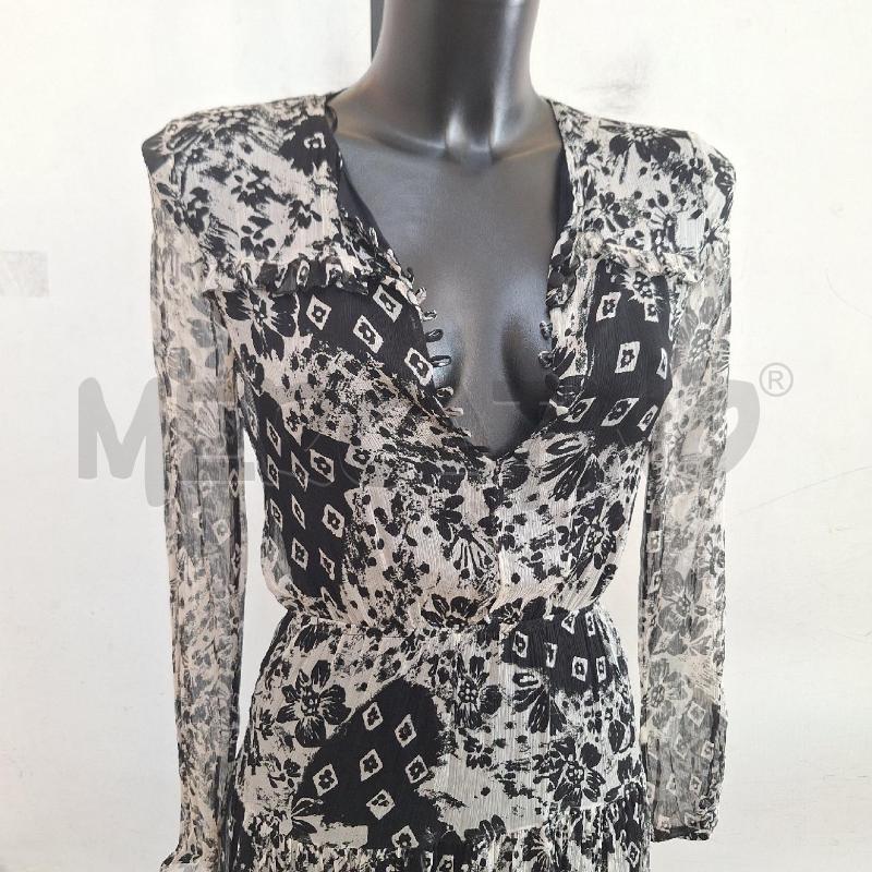VESTITO DONNA MASSIMO DUTTI GRIGIO NERO LUNGO | Mercatino dell'Usato Ottaviano 2
