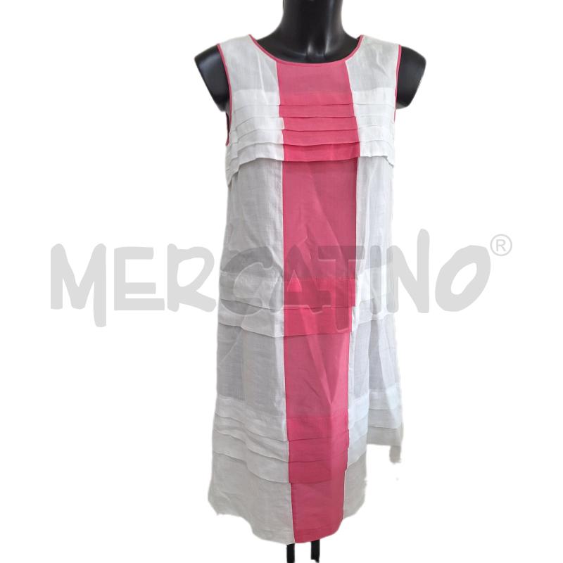 VESTITO DONNA MAXMARA BIANCO ROSA | Mercatino dell'Usato Ottaviano 1