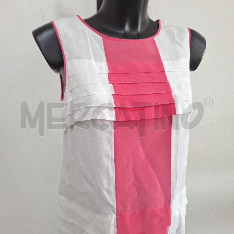 VESTITO DONNA MAXMARA BIANCO ROSA | Mercatino dell'Usato Ottaviano 2