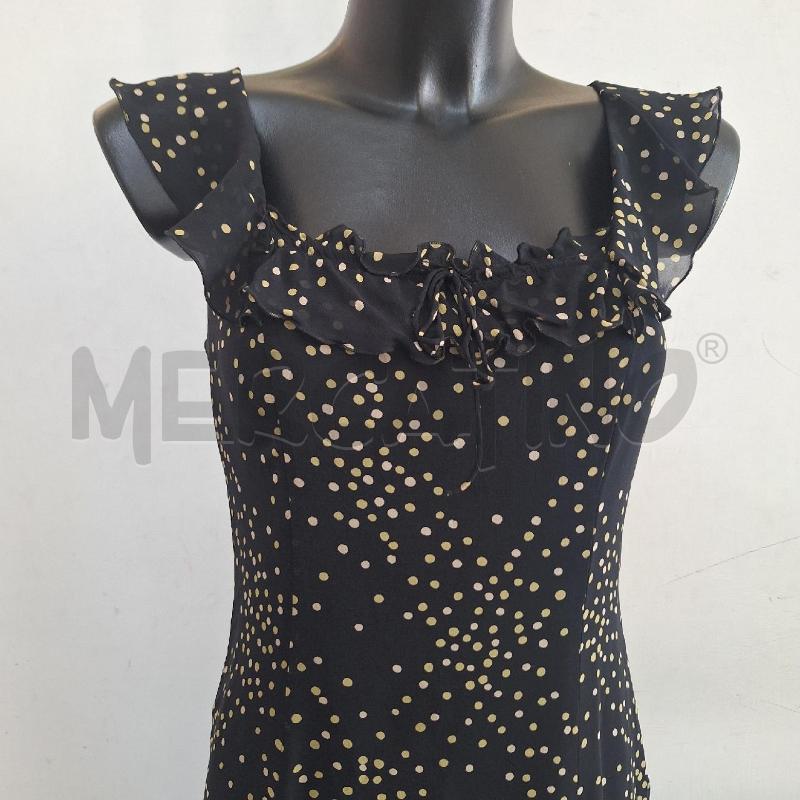 VESTITO DONNA MAXMARA PURA SETA NERO BEIGE | Mercatino dell'Usato Ottaviano 2