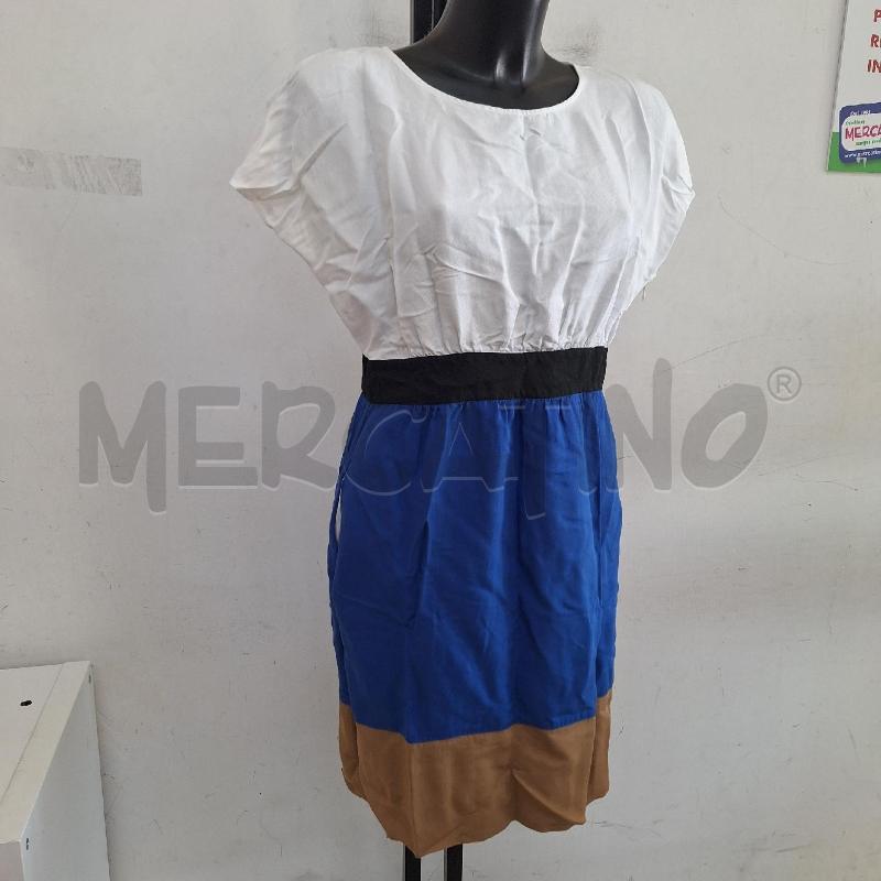 VESTITO DONNA MAX&CO BIANCO BLU BEIGE | Mercatino dell'Usato Ottaviano 2