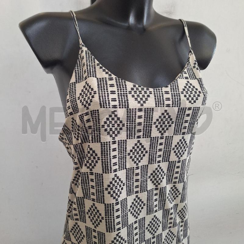 VESTITO DONNA MEFUI LUNGO BEIGE NERO | Mercatino dell'Usato Ottaviano 2