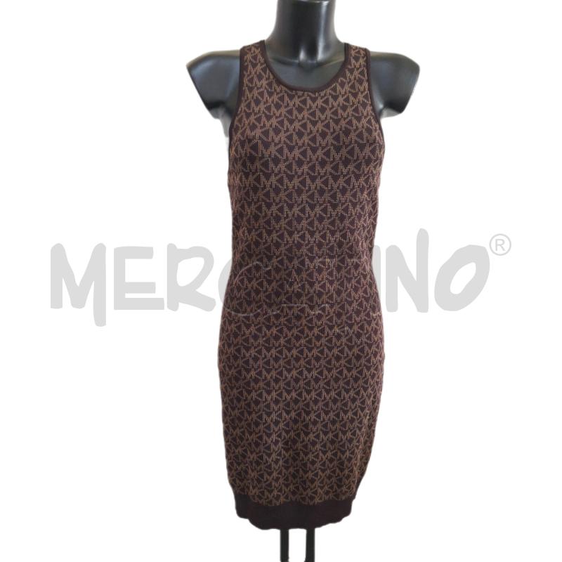 VESTITO DONNA MICHAEL KORS MARRONE MONOGRAM  | Mercatino dell'Usato Ottaviano 1