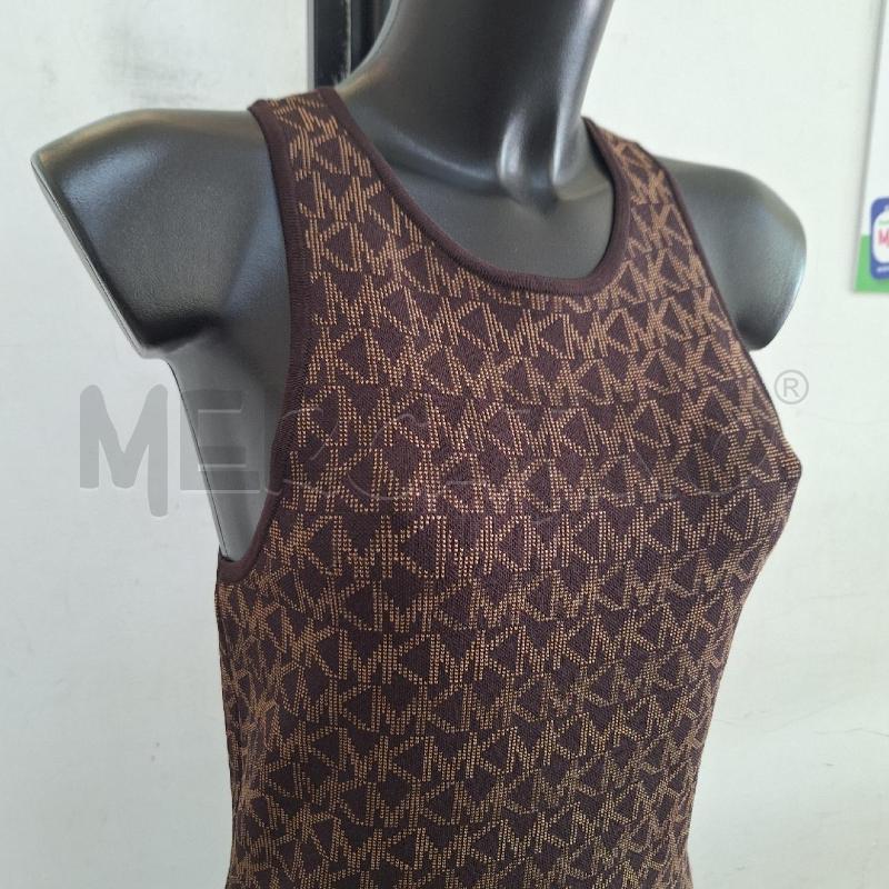 VESTITO DONNA MICHAEL KORS MARRONE MONOGRAM  | Mercatino dell'Usato Ottaviano 3