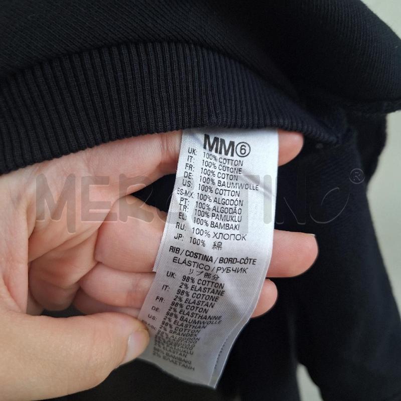 VESTITO DONNA MM6 MAISON MARGIELA NERO FELPATA | Mercatino dell'Usato Ottaviano 3