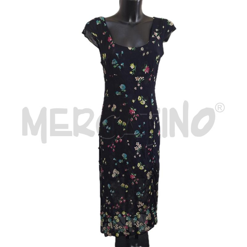 VESTITO DONNA MOSCHINO CHEAP AND CHIC BLU FIORI | Mercatino dell'Usato Ottaviano 1