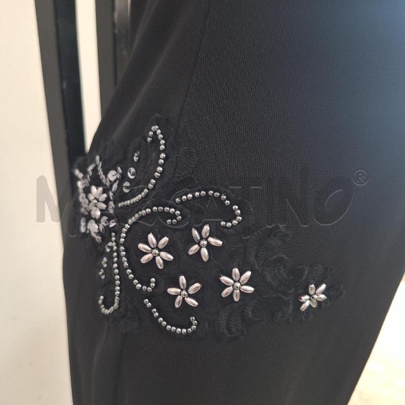 VESTITO DONNA NERO ASIMMETRICO APPLICAZIONI | Mercatino dell'Usato Ottaviano 3