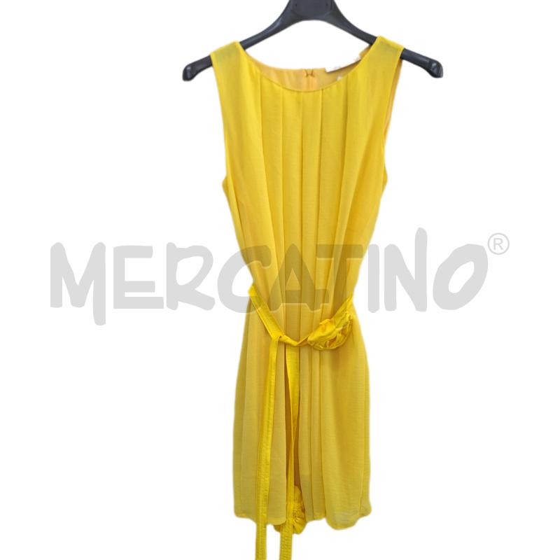 VESTITO DONNA PAOLA CASALINI GIALLO PLISSE | Mercatino dell'Usato Ottaviano 1