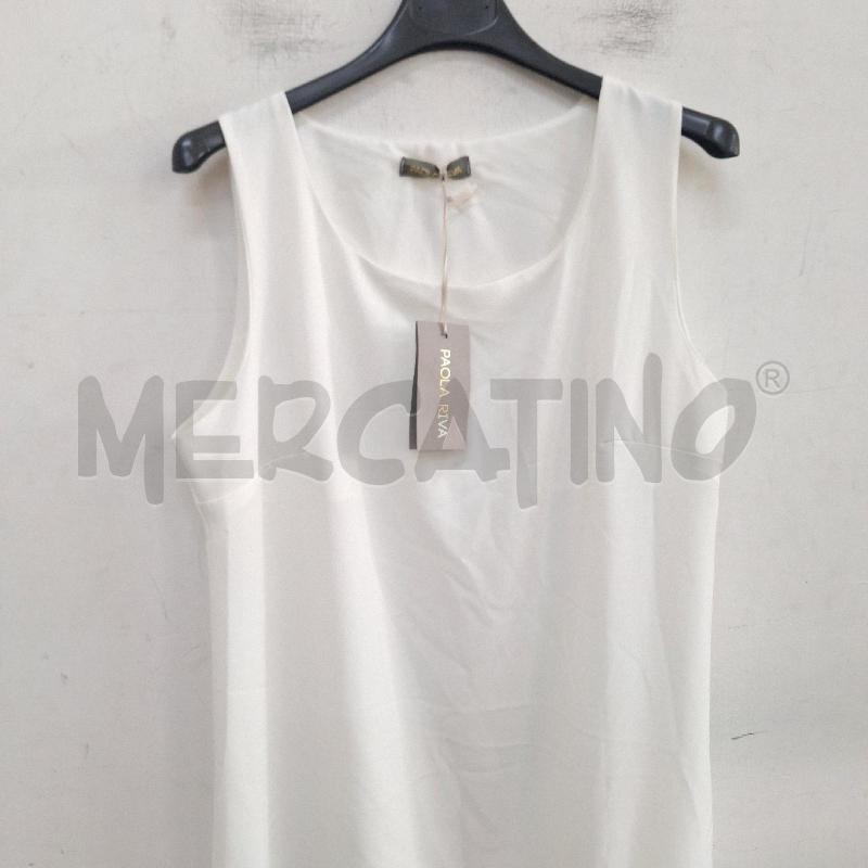 VESTITO DONNA PAOLA RIVA BIANCO NUOVO | Mercatino dell'Usato Ottaviano 2