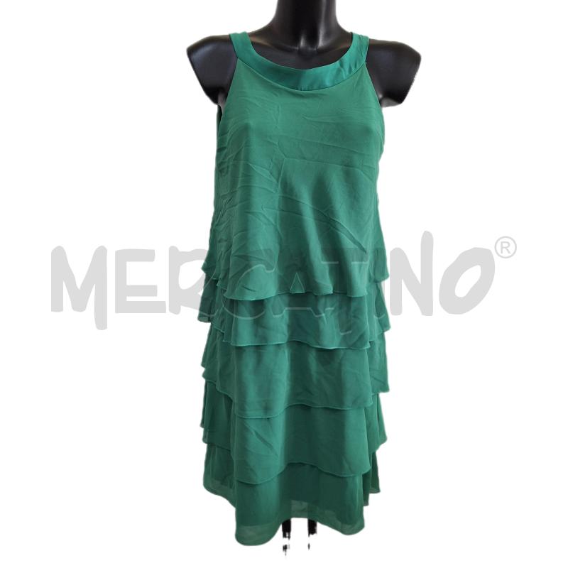 VESTITO DONNA PAOLA RIVA VERDE BALZE | Mercatino dell'Usato Ottaviano 1
