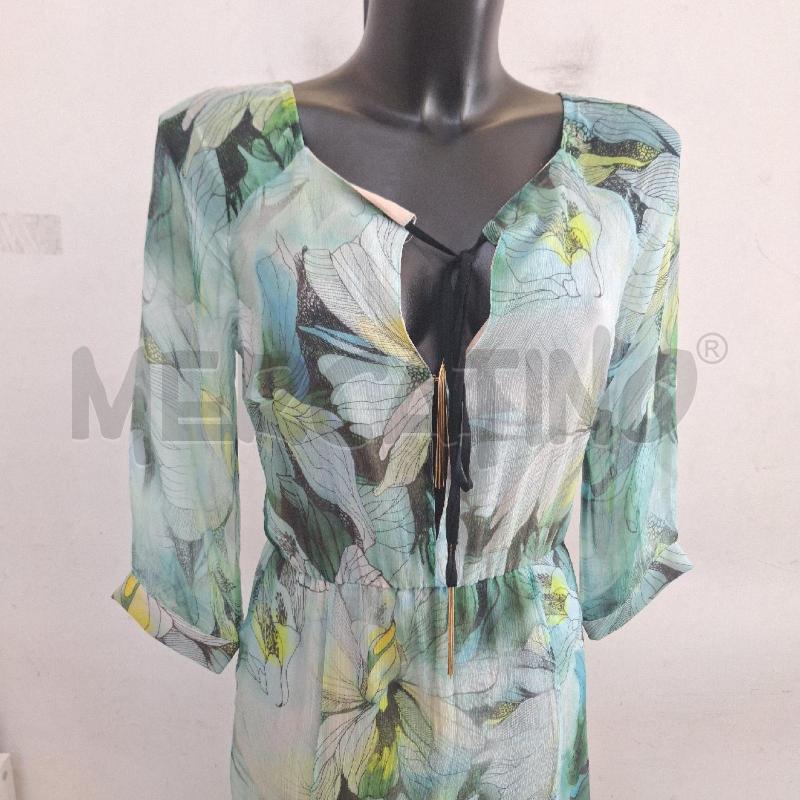 VESTITO DONNA PATRIZIA PEPE SERA VERDE FIORI | Mercatino dell'Usato Ottaviano 2