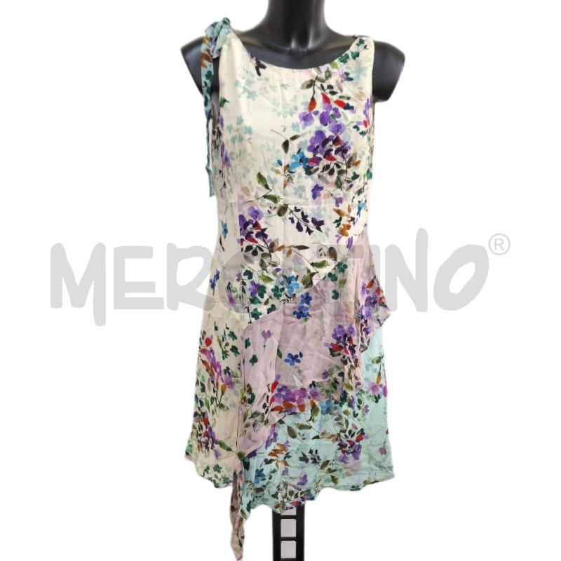 VESTITO DONNA PENNYBLACK FLOREALE BIANCO AZZURRO | Mercatino dell'Usato Ottaviano 1