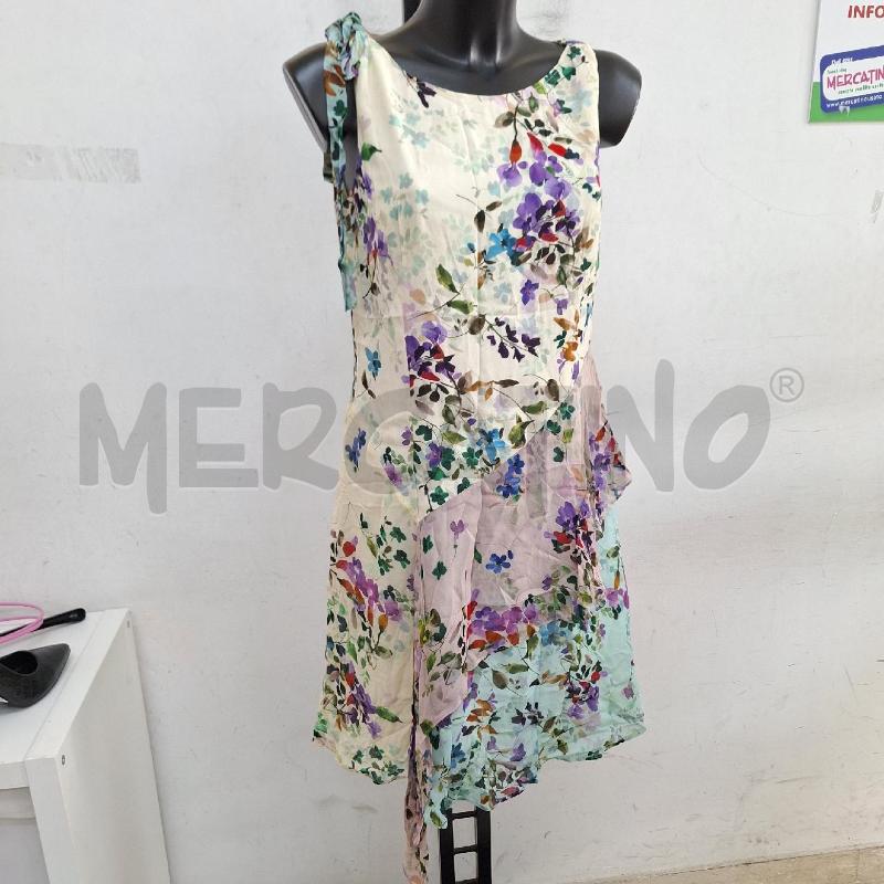VESTITO DONNA PENNYBLACK FLOREALE BIANCO AZZURRO | Mercatino dell'Usato Ottaviano 2