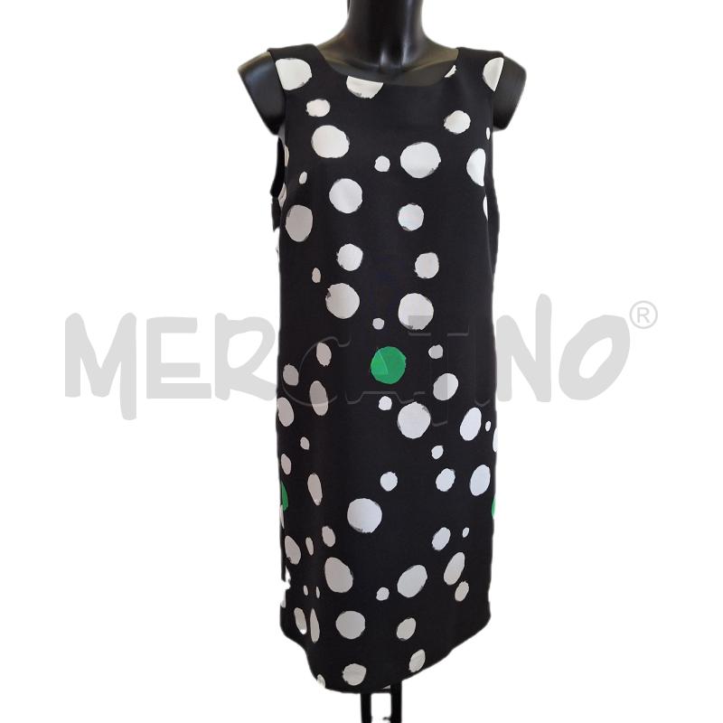 VESTITO DONNA PENNYBLACK NERO POIS BIANCO VERDE | Mercatino dell'Usato Ottaviano 1