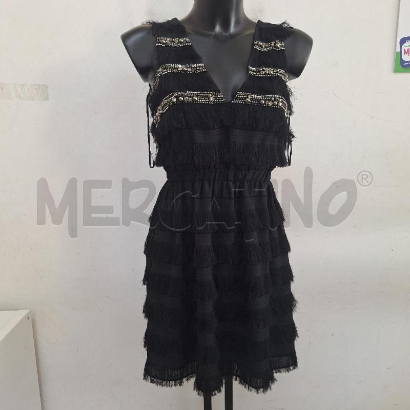 VESTITO DONNA PINKO NERO BALZE FRANGE | Mercatino dell'Usato Ottaviano 3