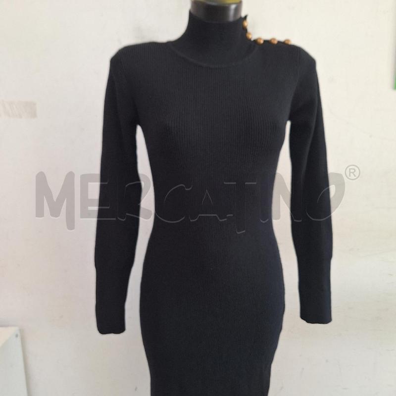 VESTITO DONNA PINKO NERO BOTTONI SPALLA | Mercatino dell'Usato Ottaviano 3