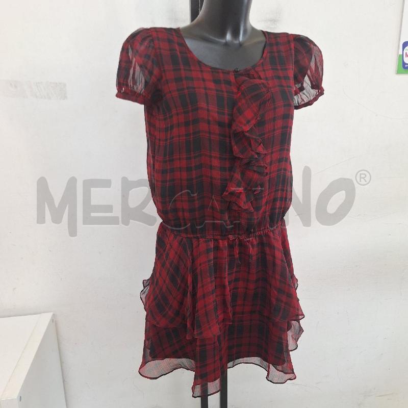 VESTITO DONNA RALPH LAUREN ROSSO NERO QUADRI | Mercatino dell'Usato Ottaviano 2