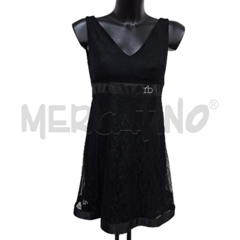 VESTITO DONNA RB ROCCO BAROCCO NERO MERLETTO | Mercatino dell'Usato Ottaviano 1