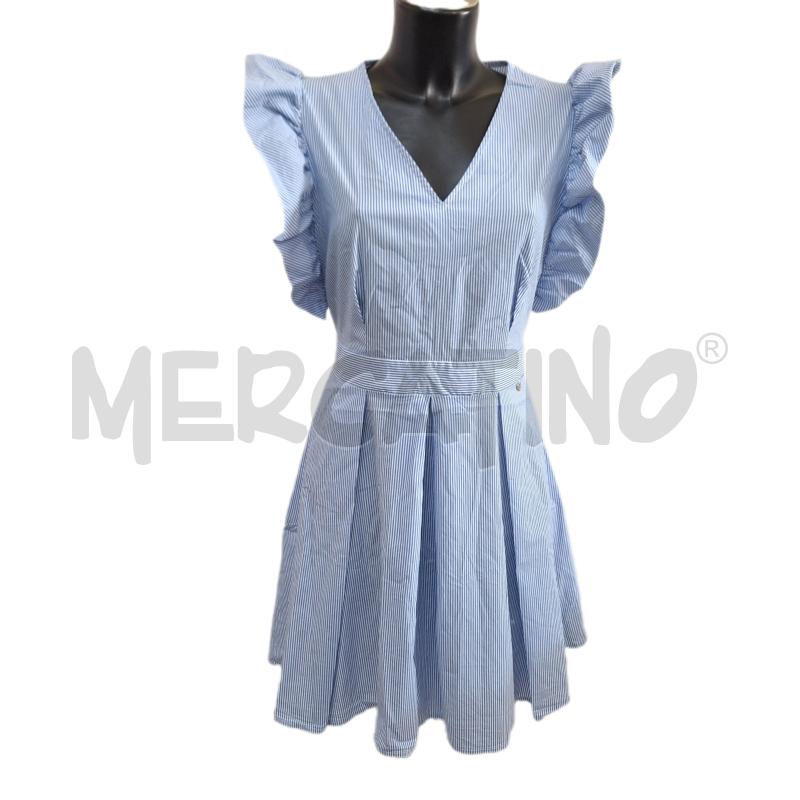 VESTITO DONNA RINASCIMENTO BIANCO CELESTE | Mercatino dell'Usato Ottaviano 1