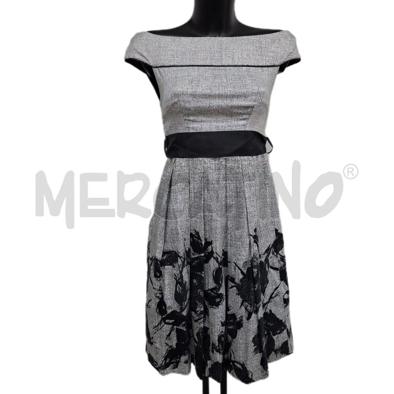 VESTITO DONNA RINASCIMENTO GRIGIO FIORI | Mercatino dell'Usato Ottaviano 1