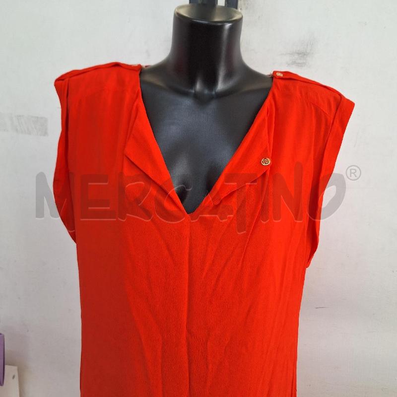 VESTITO DONNA ROBERTA BIAGI ROSSO CORALLO | Mercatino dell'Usato Ottaviano 2