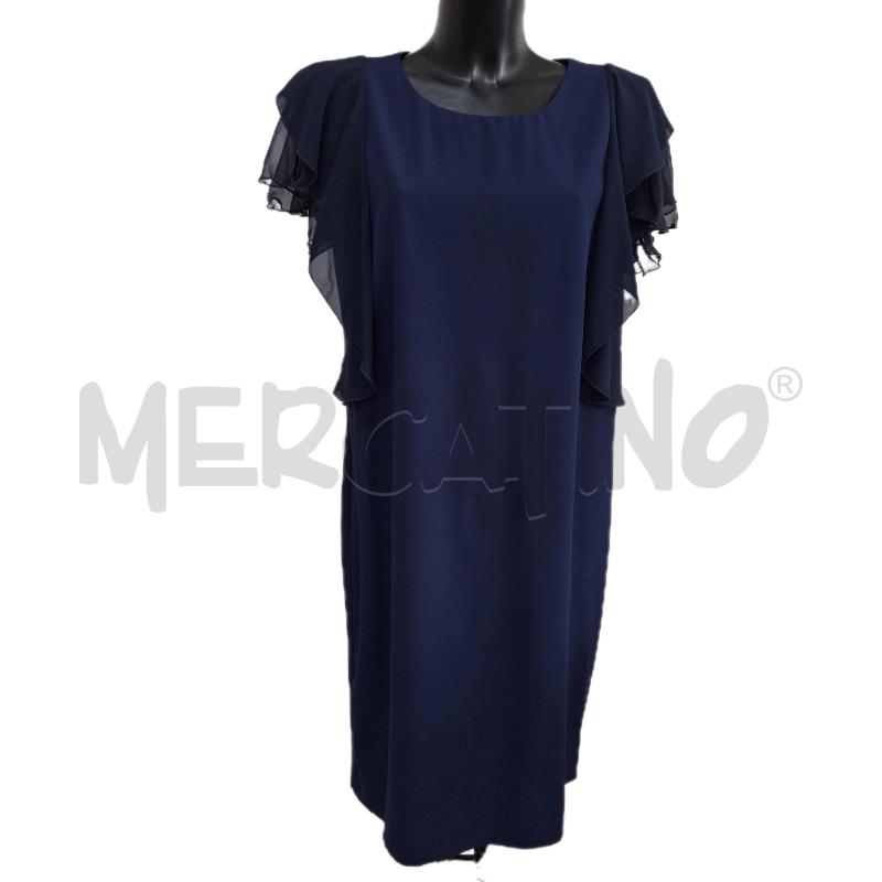 VESTITO DONNA ROBERTA PUCCINI BLU ROUCHES | Mercatino dell'Usato Ottaviano 1