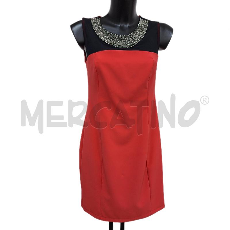 VESTITO DONNA ROBERTA RANIERI CORALLO NERO STRASS | Mercatino dell'Usato Ottaviano 1