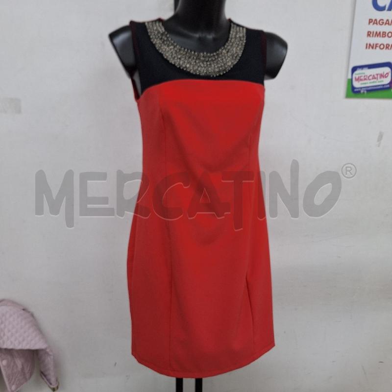 VESTITO DONNA ROBERTA RANIERI CORALLO NERO STRASS | Mercatino dell'Usato Ottaviano 2