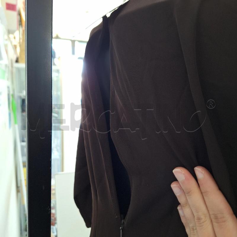 VESTITO DONNA SANDRO FERRONE MARRONE PIEGHE | Mercatino dell'Usato Ottaviano 3