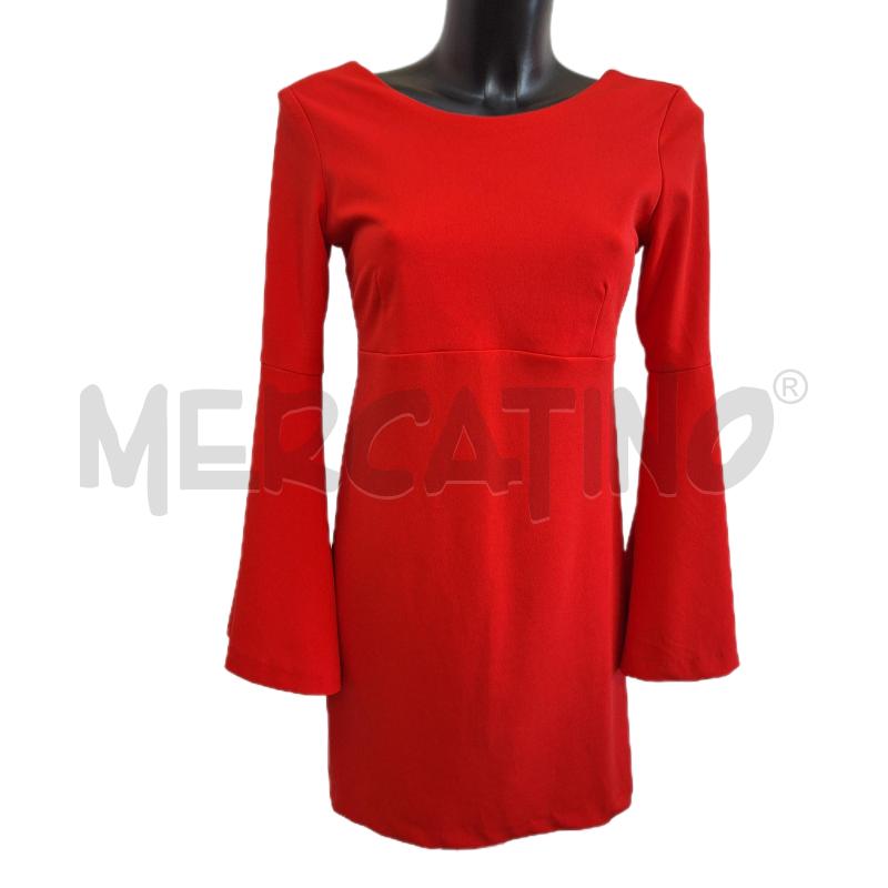 VESTITO DONNA SANDRO FERRONE ROMA ROSSO MANICA BALZA | Mercatino dell'Usato Ottaviano 1