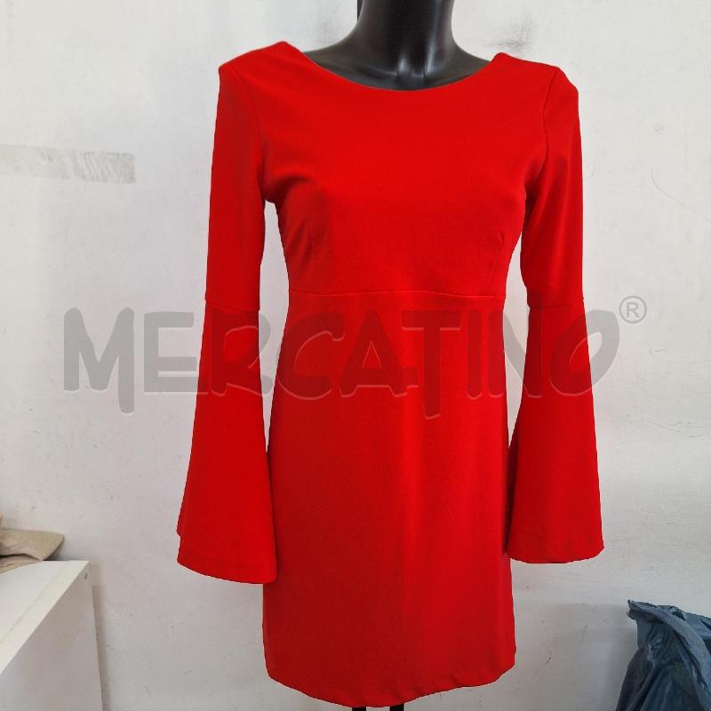 VESTITO DONNA SANDRO FERRONE ROMA ROSSO MANICA BALZA | Mercatino dell'Usato Ottaviano 2