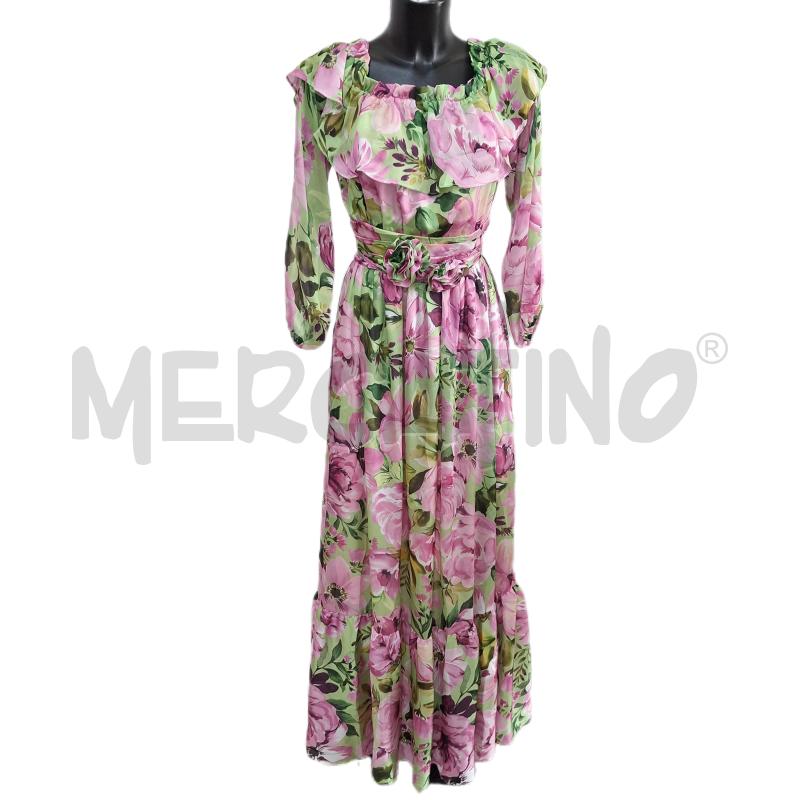 VESTITO DONNA SARAH CHOLE FIORI LUNGO | Mercatino dell'Usato Ottaviano 1