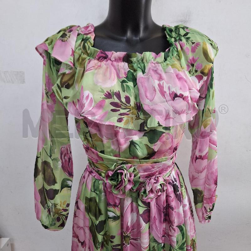 VESTITO DONNA SARAH CHOLE FIORI LUNGO | Mercatino dell'Usato Ottaviano 2