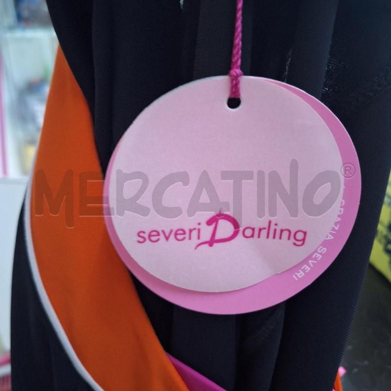 VESTITO DONNA SEVERI DARLING NERO ARANCIONE NUOVO | Mercatino dell'Usato Ottaviano 3