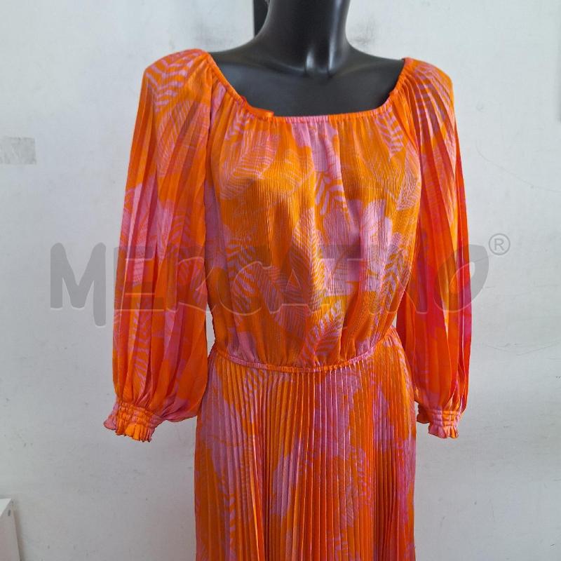 VESTITO DONNA SFIZIO ARANCIONE ROSA FANTASIA  | Mercatino dell'Usato Ottaviano 2