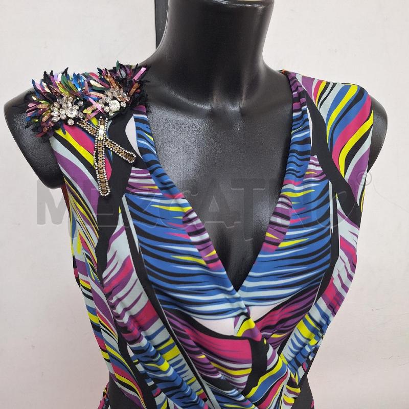 VESTITO DONNA SILVIAN HEACH ARANCIONE BLU  | Mercatino dell'Usato Ottaviano 2