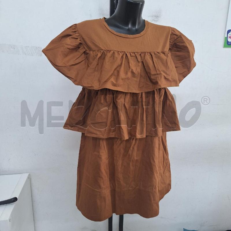 VESTITO DONNA SIMONA CORSELLINI MARRONE BALZE | Mercatino dell'Usato Ottaviano 2