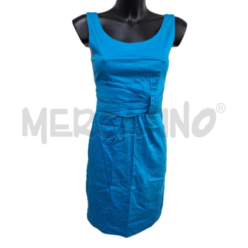 VESTITO DONNA SPAGO DONNA AZZURRO DRAPPEGGIO | Mercatino dell'Usato Ottaviano 1