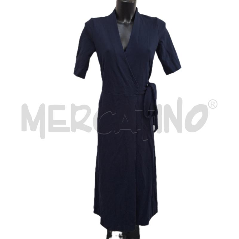 VESTITO DONNA STEFANEL BLU INCROCIO LUNGO | Mercatino dell'Usato Ottaviano 1