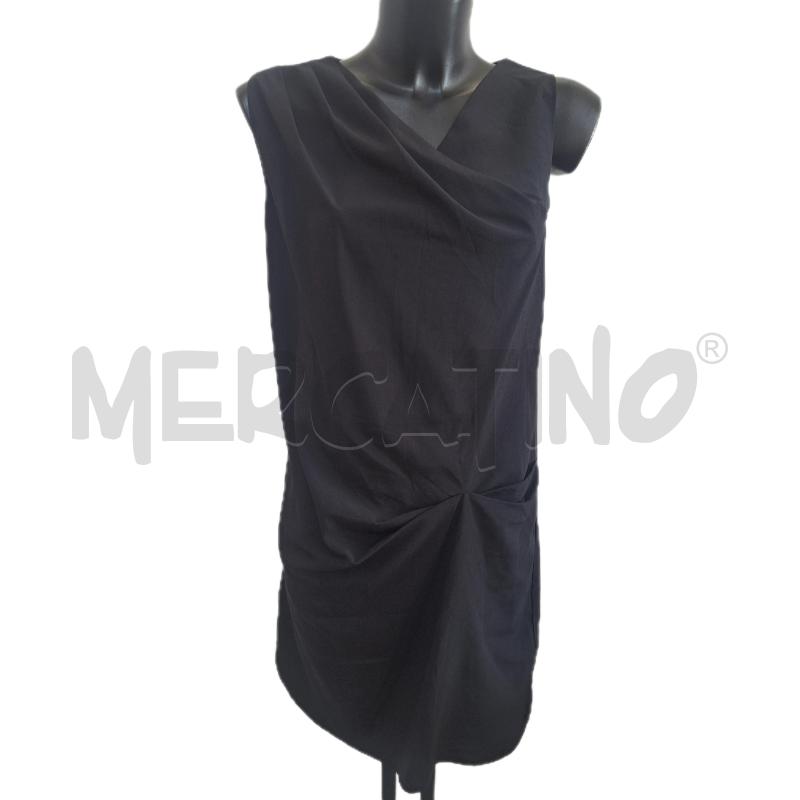 VESTITO DONNA TER DE CARACTERE NERO DRAPPEGGIO | Mercatino dell'Usato Ottaviano 1