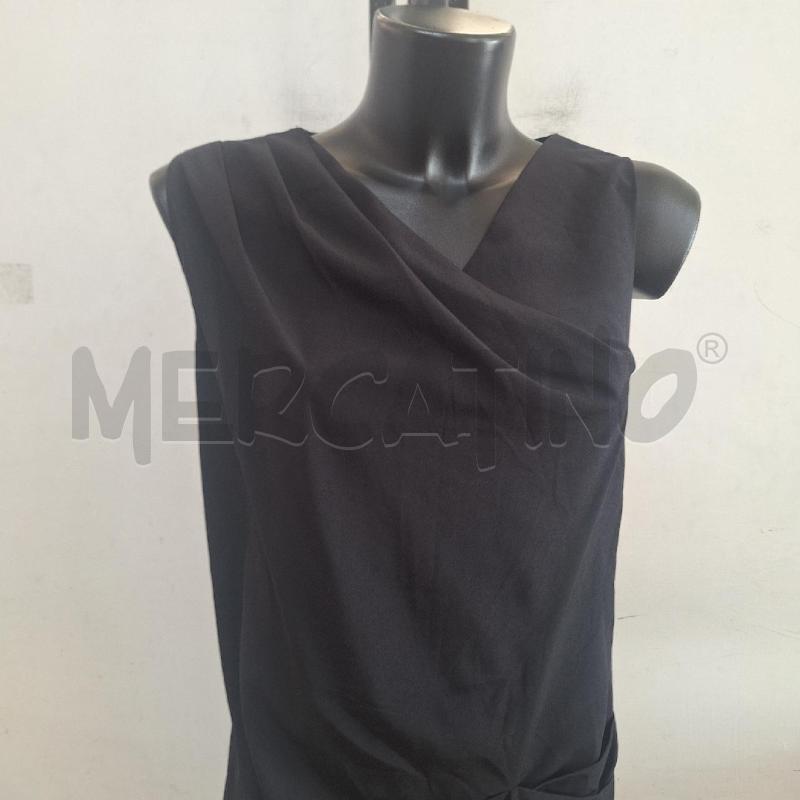 VESTITO DONNA TER DE CARACTERE NERO DRAPPEGGIO | Mercatino dell'Usato Ottaviano 2