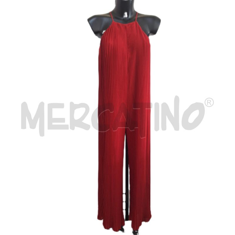 VESTITO DONNA TUTA JUMPSUIT ROSSO ZARA | Mercatino dell'Usato Ottaviano 1